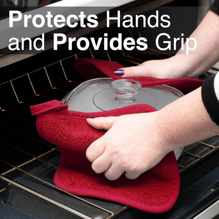 Terry Potholder & Hot Pad (4 Count)