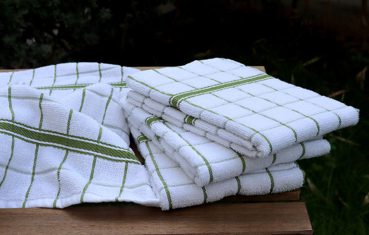 Terry Cotton Kitchen Towels 4 (4 Count)