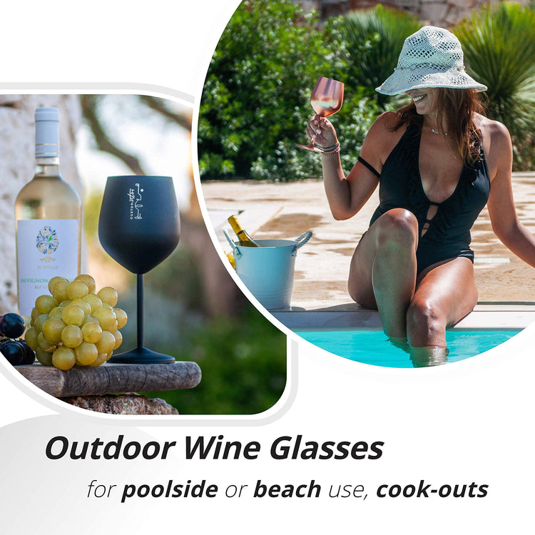 Stainless Steel Wine Glass (2 Count)