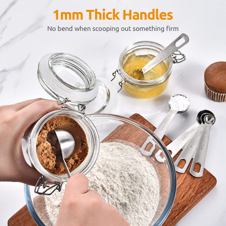 18 8 Stainless Steel Measuring Spoons Set of 7
