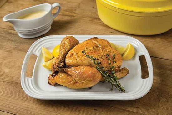 Le Creuset Stoneware Rectangular Dish with Platter Lid, 3 qt., Riviera