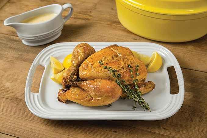 Le Creuset Stoneware Rectangular Dish with Platter Lid, 3 qt., Riviera