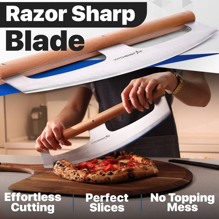 16 Inch Pizza Cutter Rocker Blade