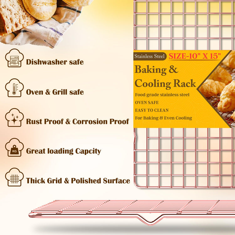 2 Pack Cooling Racks for Cooking and Baking