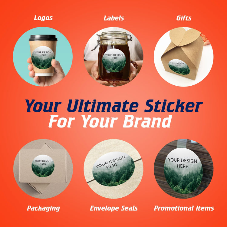 100 Custom Vinyl Stickers (100 Count)