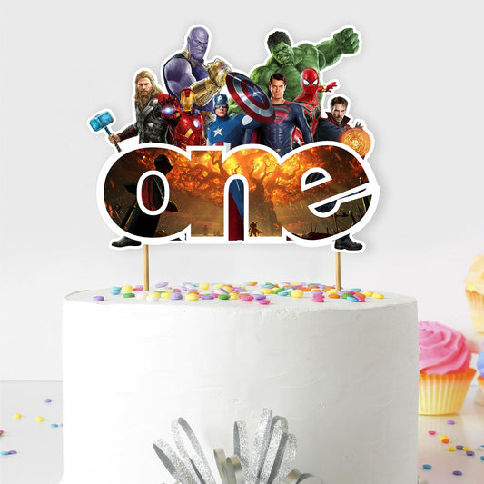 Suprhero One Cake Topper