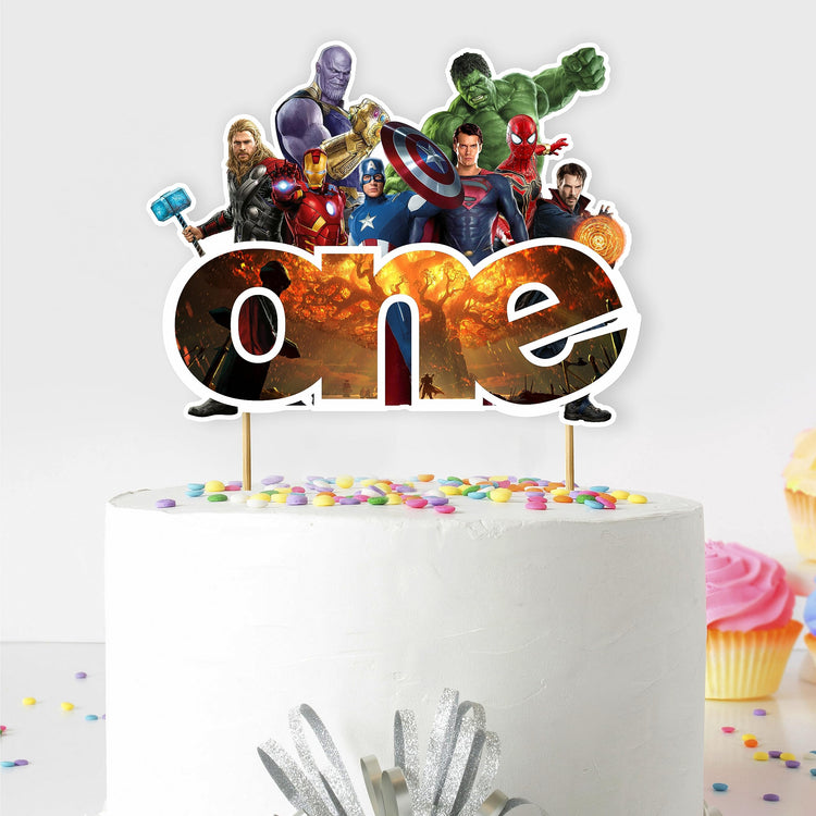 Suprhero One Cake Topper