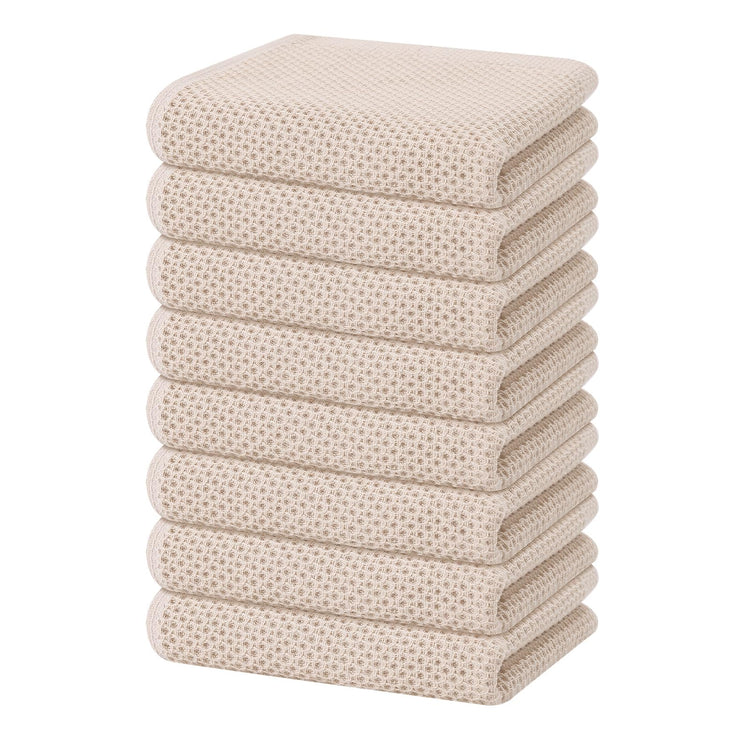 100% Cotton Waffle Weave Kitchen Dish Towels 8 (8 Count)