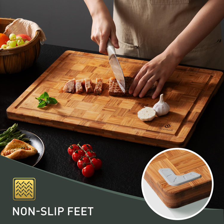 Extra Large Bamboo Wooden Cutting Board Wood Cutting Boards for Kitchen