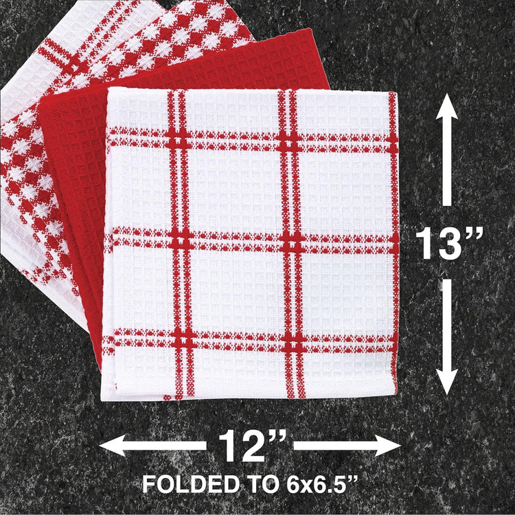 Premium Waffle Dish Cloths (4 Count)