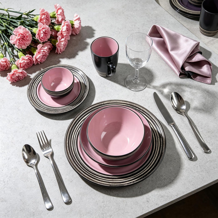 HomeVss 48 Piece Dinnerware Set