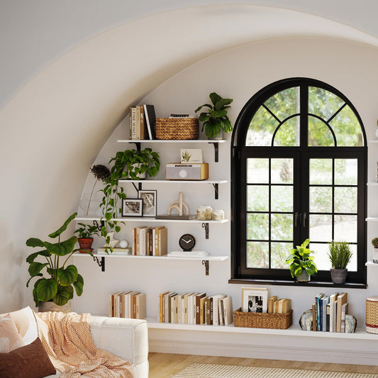 Long Wall Shelves (2 Count)