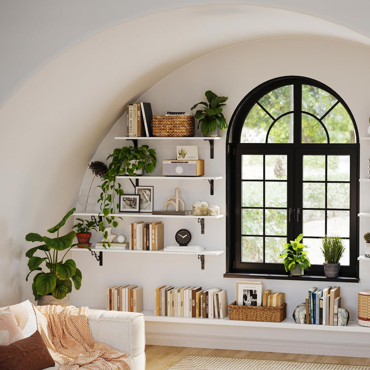 Long Wall Shelves (2 Count)