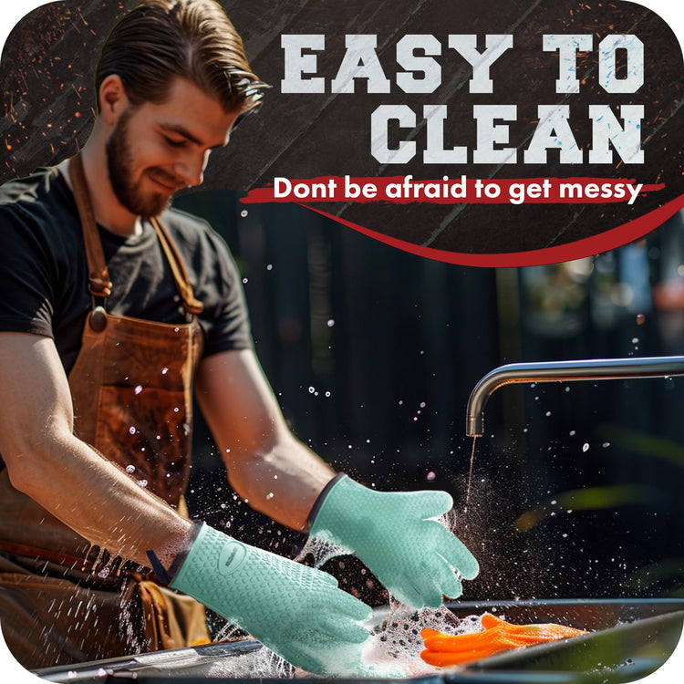 XL Silicone Smoker BBQ Gloves (2 Count)