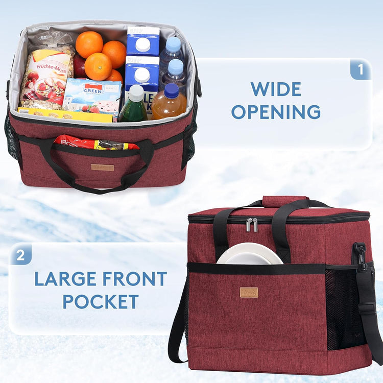 Lifewit Cooler Bag 30/50/60 Cans Collapsible and Insulated Large Lunch Bag Leakproof Soft Cooler Portable Tote for Camping/BBQ/Family Outdoor Activities