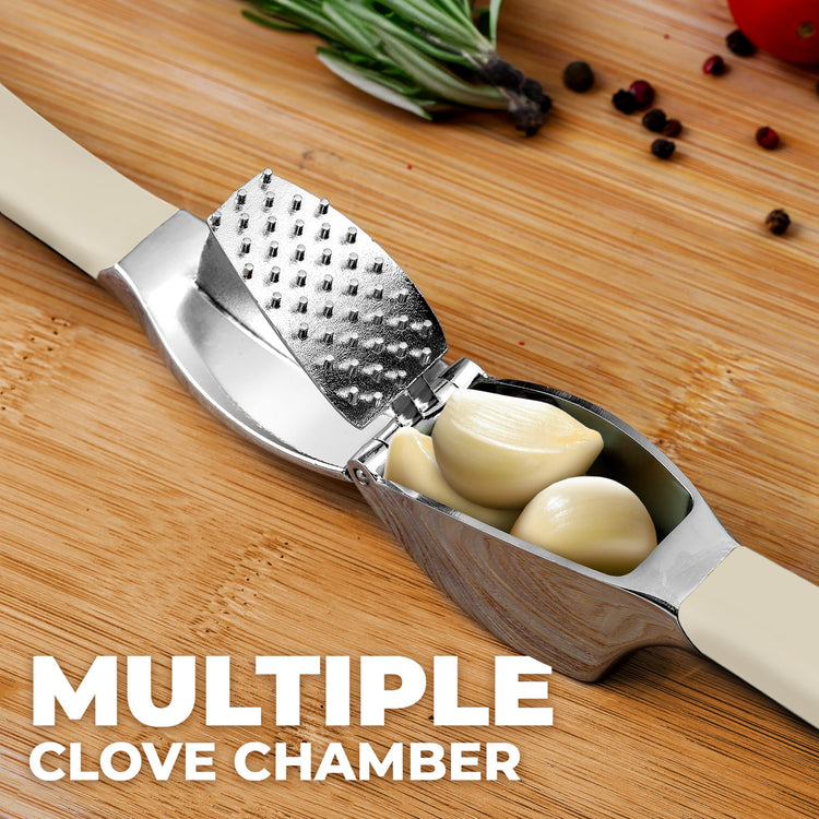 Metal Comfort Grip Garlic Press
