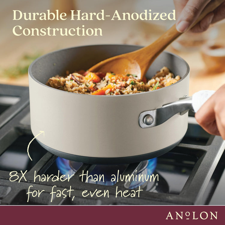 Achieve Hard Anodized Nonstick Cookware Pots and Pans Set