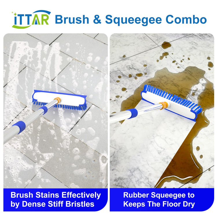 55" Extendable Floor Scrub Brush