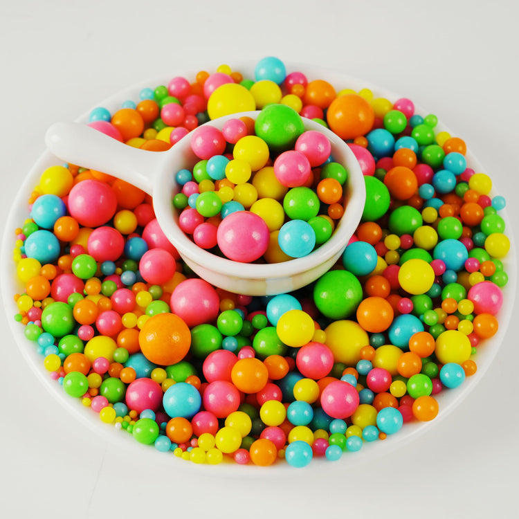 Rainbow Pearl Sugar sprinkles (4.58 Ounce)