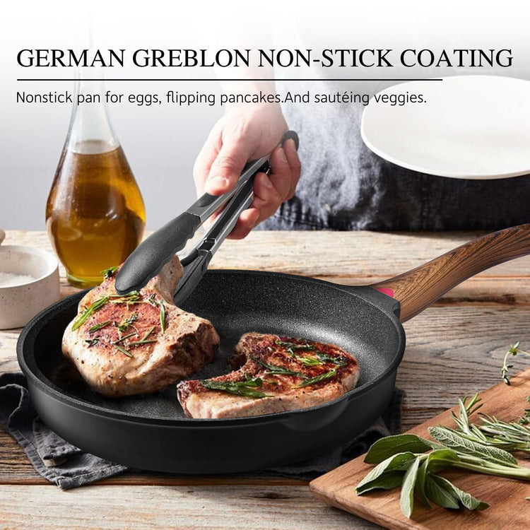 8 Inch Nonstick Frying Pan Skillet with Lid