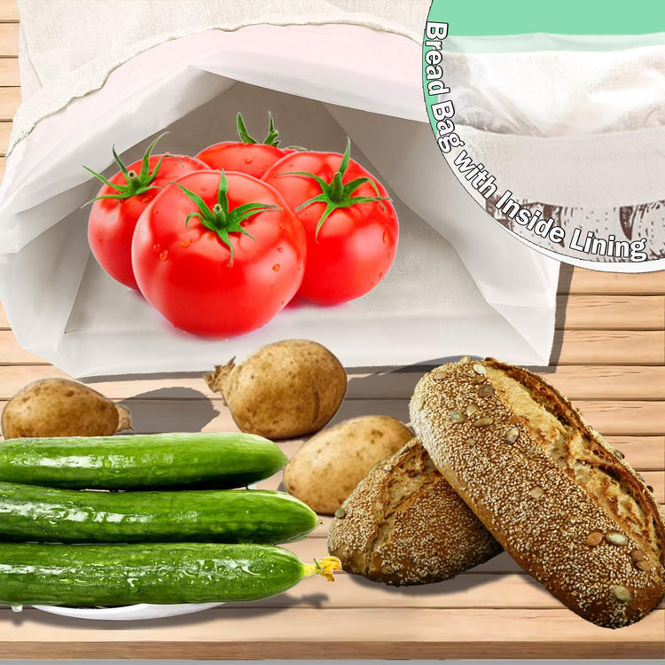 Bread Bag with Inside Lining (2 Count)