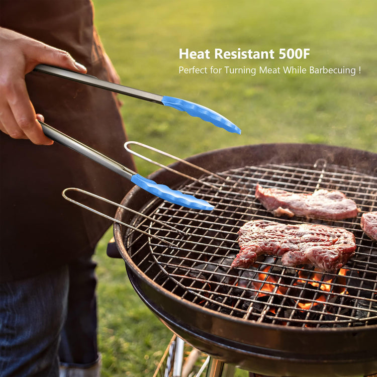 5 Piece Silicone Spatulas Set with Tongs