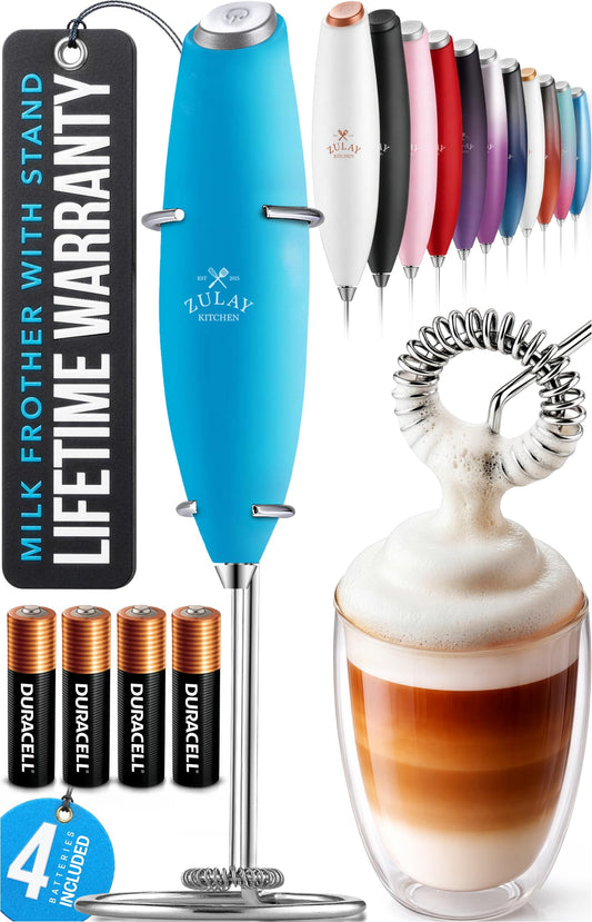 Powerful Milk Frother Wand With Duracell Batteries