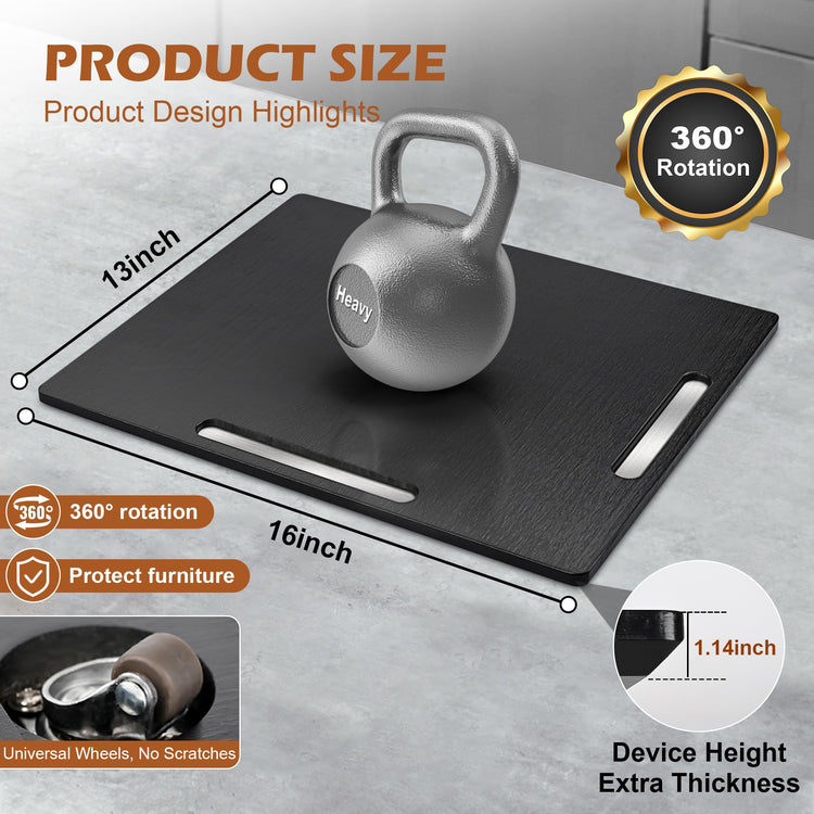 Appliance Slider for Kitchen Appliances 360° Rolling Sliding Tray for Coffee Maker Countertop