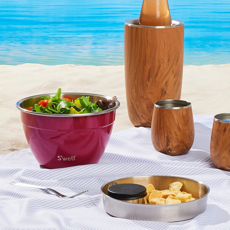 Stainless Steel Salad Bowl Kit 64oz