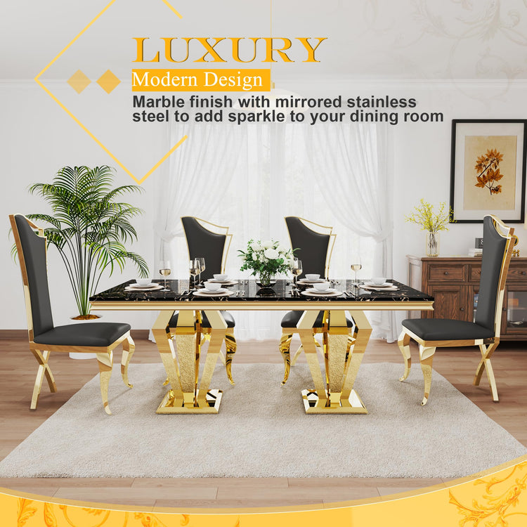 7 Piece Luxury Dining Room Set