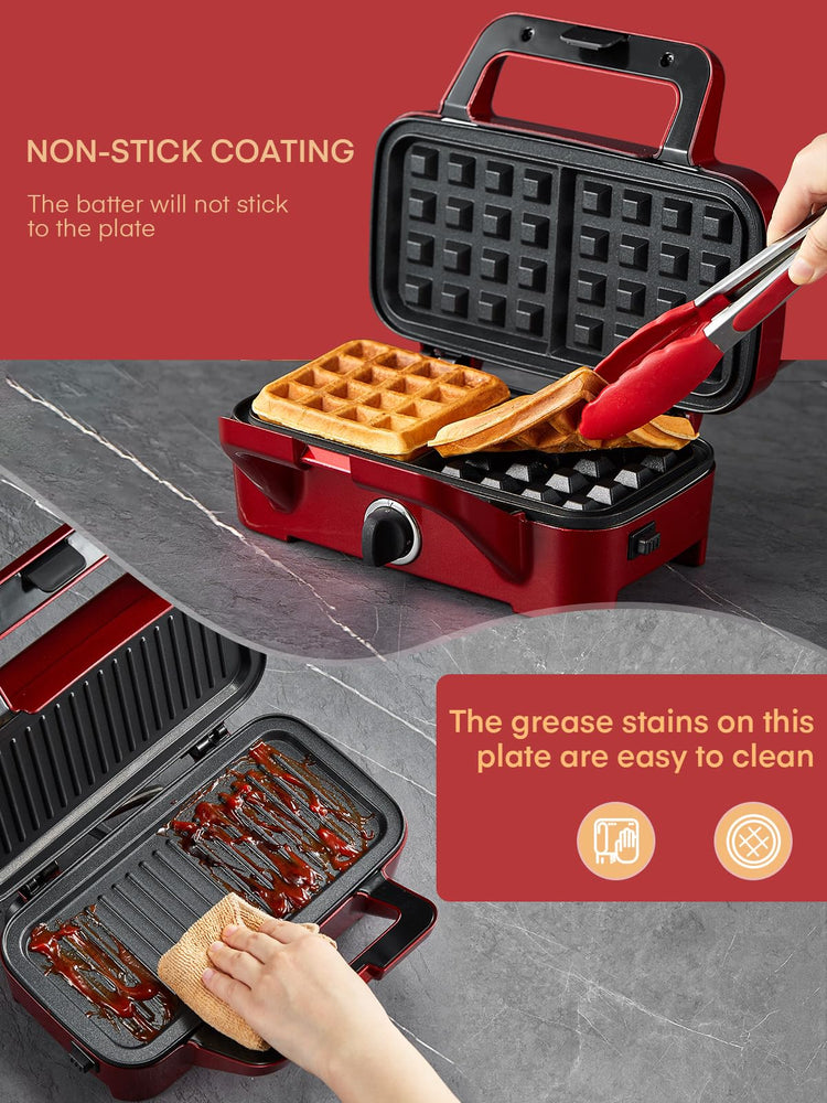 3 in 1 Waffle Maker Sandwich Panini Press