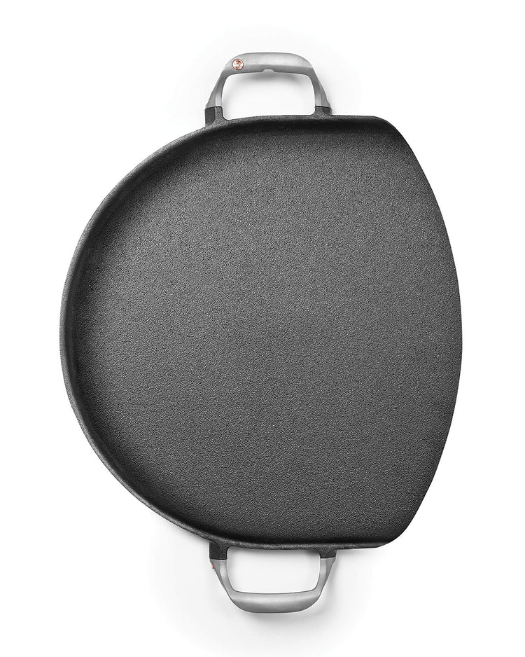 Cast Iron Grill Skillet and Pan with Forged Handles for Pizza