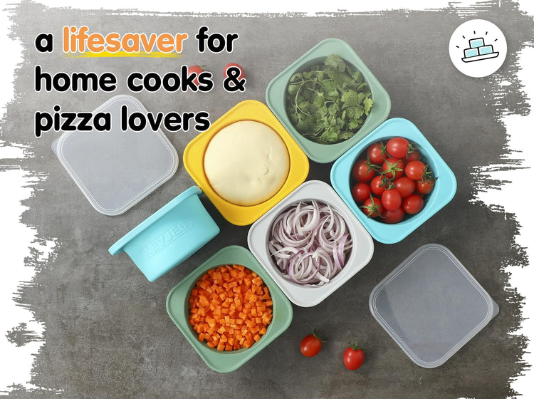 500ml Individual Dough Storage Vessels with Airtight Lid (5 Count)
