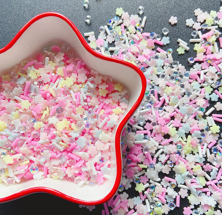 Fake Sprinkles Resin Sprinkles Fake Candy Sprinkles Clay Sprinkles Polymer Sprinkles Polymer Clay Slices for Nail Art DIY Crafts Cake Phone Case
