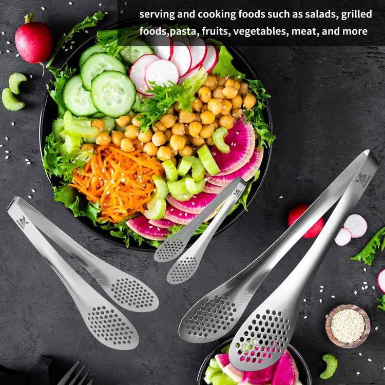 Chef Kitchen Tongs Stainless Steel Food Serving Tongs Set Buffet tongs