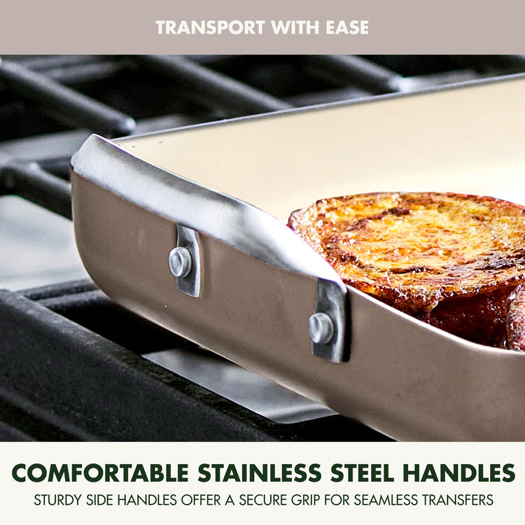 18" x 11" Double Burner Griddle Pan