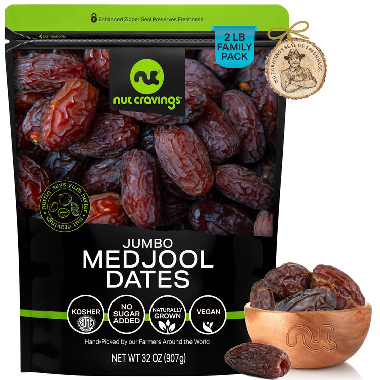 Dried Jumbo Medjool Dates (32 Ounce)