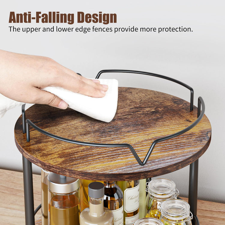 12" Wood Lazy Susan