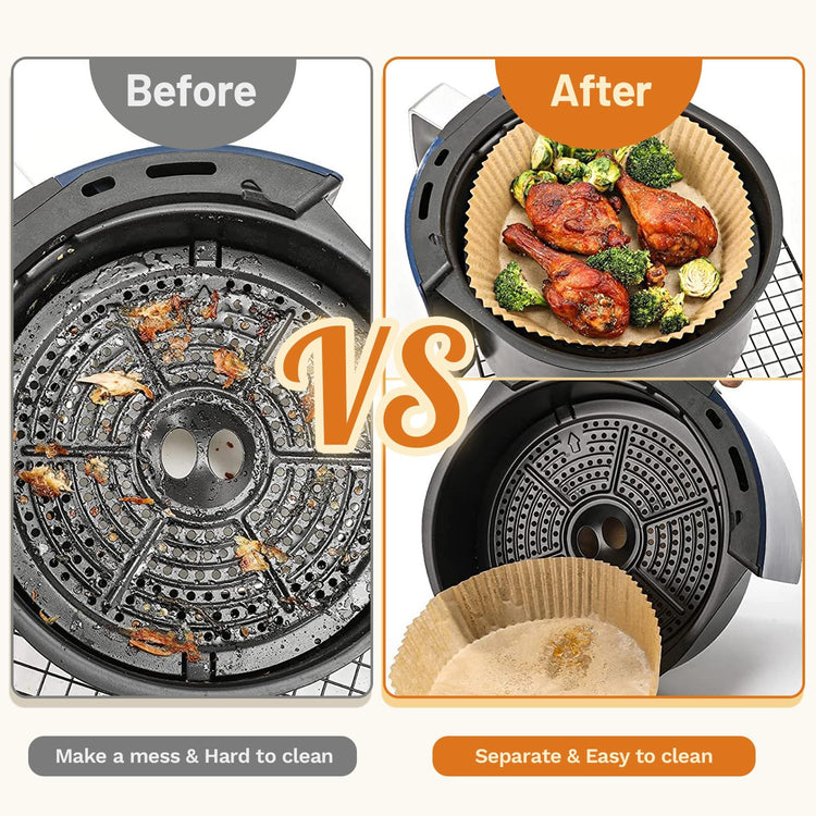 Air Fryer Liners Disposable 6.3 inch Round (100 Count)