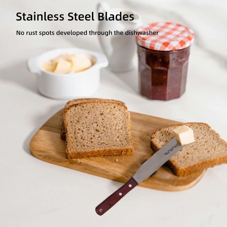 Straight Icing Spatula Stainless Steel Baking Set of 6"