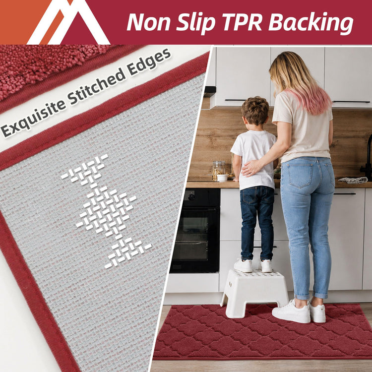 Kitchen Rugs Non Slip Washable 20"x48" (7 Sq Ft)
