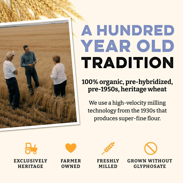 USDA Organic Heritage Pasta Flour (80 Ounce)