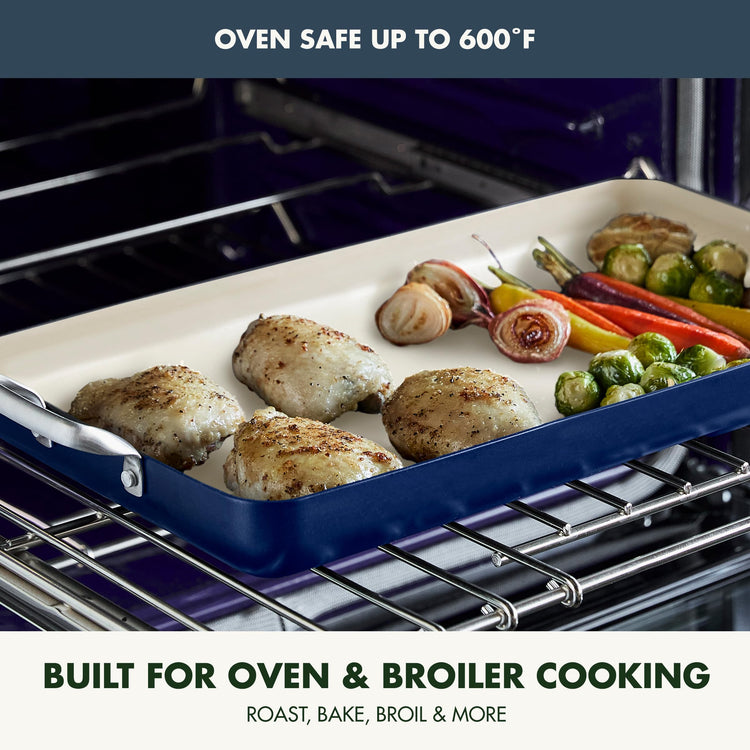 18" x 11" Double Burner Griddle Pan
