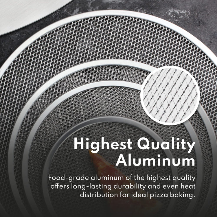 Restaurant Grade Seamless Aluminum Pizza Baking Screen