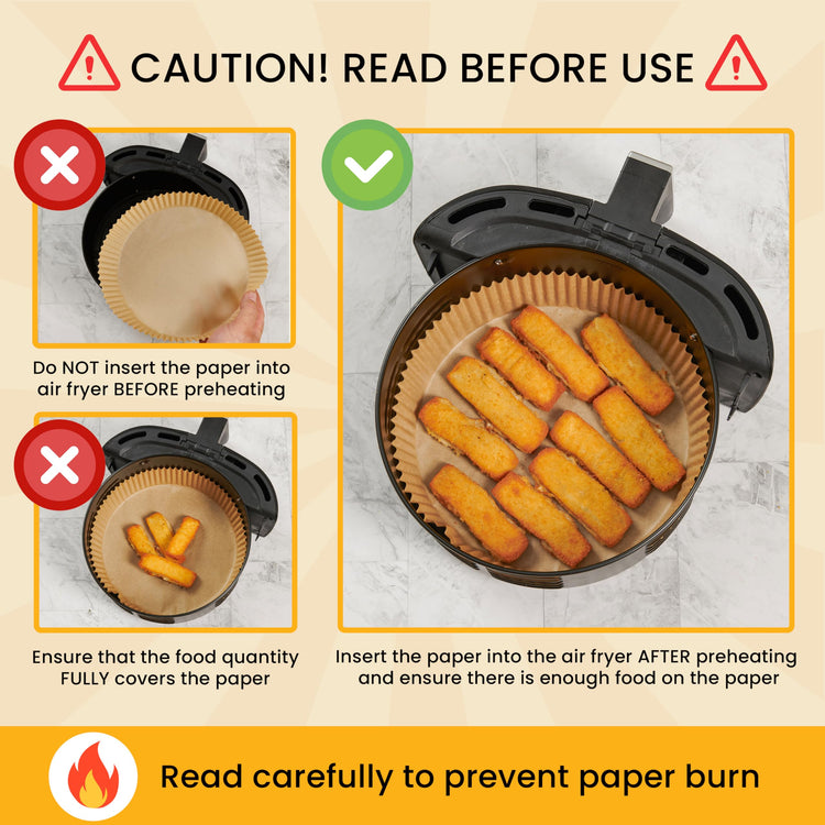 Air Fryer Liners for Ninja (125 Count)