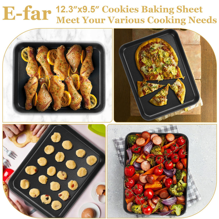 12.3x9.5x1 Inch Cookie Sheet for Baking