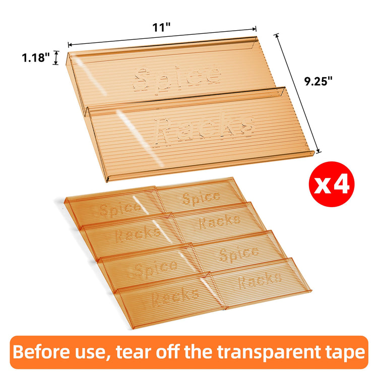 Spice Drawer Organizer (4 Count)