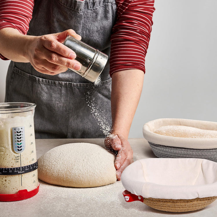 Cotton Rope Banneton Bread Proofing Basket Set (2 Count)