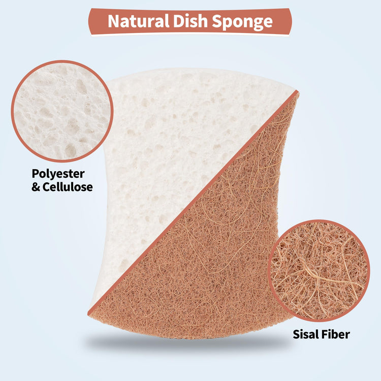 Natural Dish Sponge 12 Pack (12 Count)