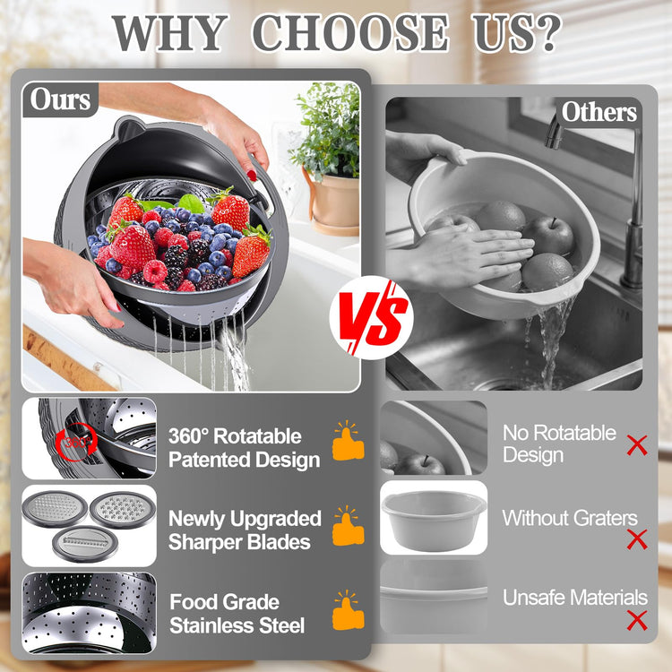 4 1 Colander with Lid Set